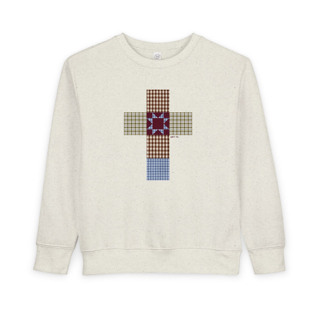 Girls Patchwork Cross Sweatshirt