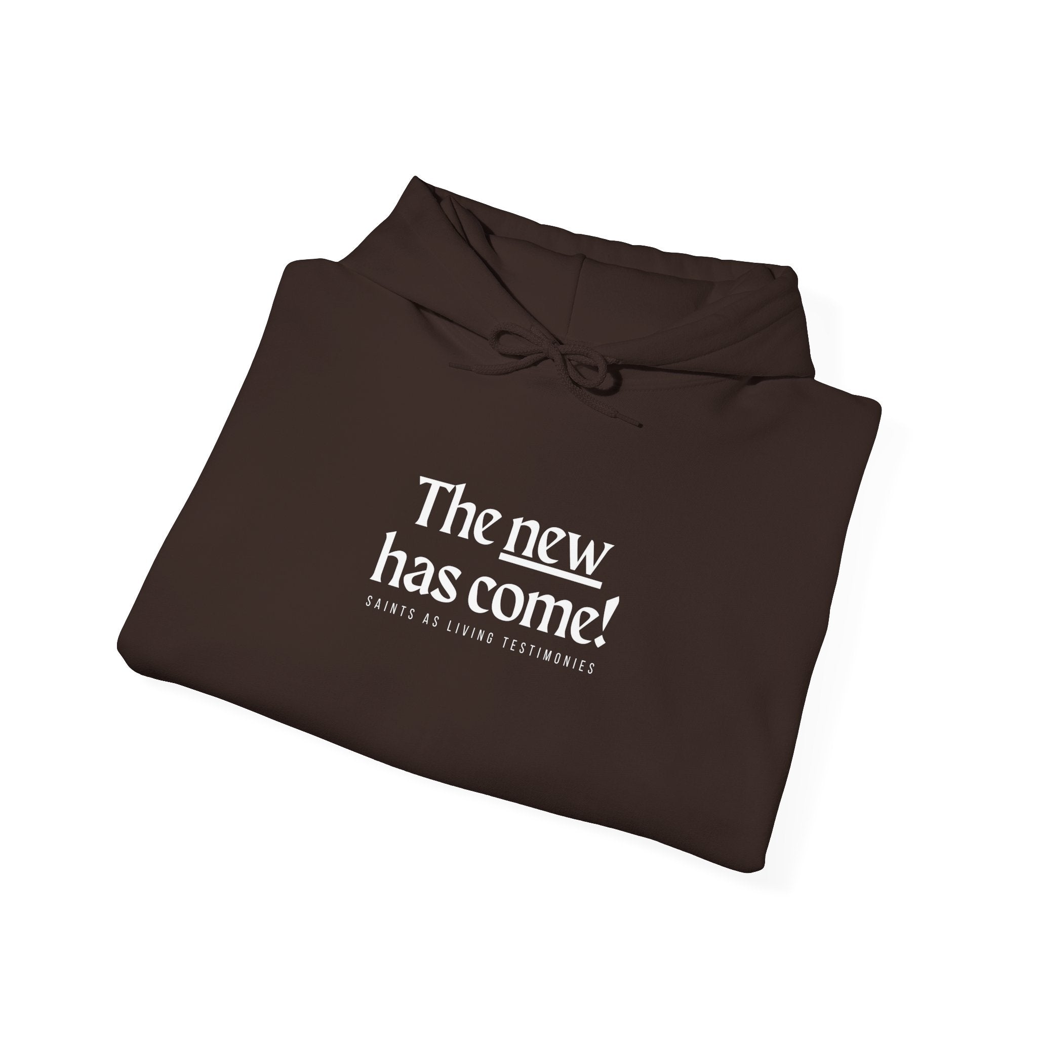 The New Has Come Hoodie — Inspirational Back-Print Sweatshirt
