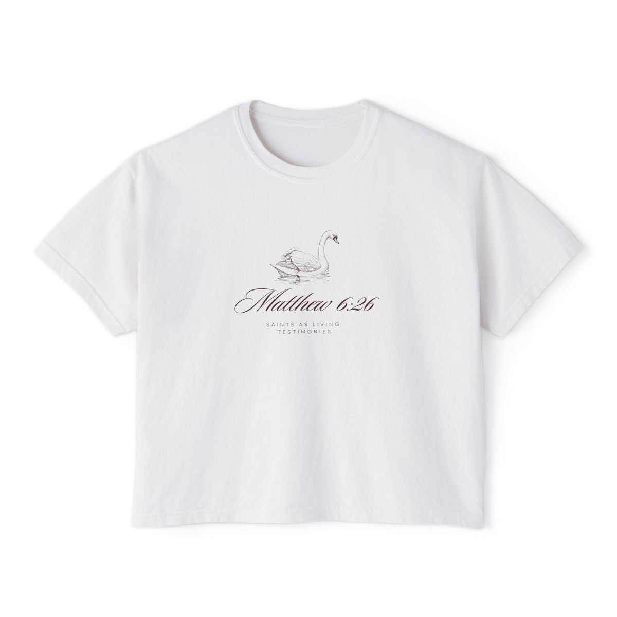 Women's Swan Tee - Matt. 6:26