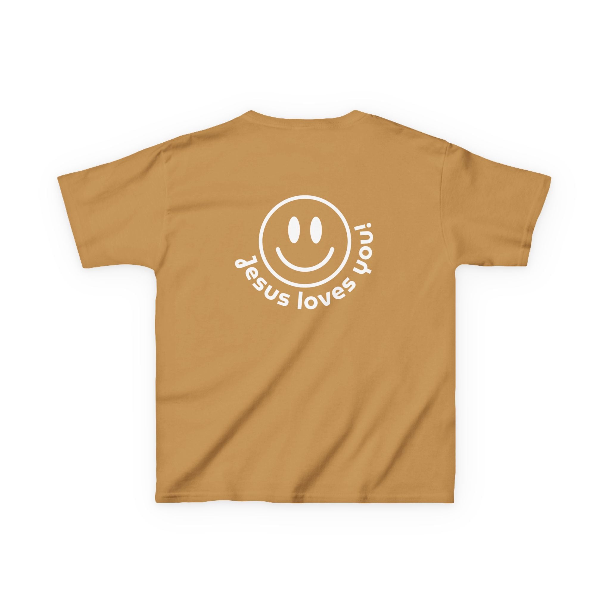Kids T‑Shirt — "Jesus Loves You" Smiley Tee (Salt Co.)