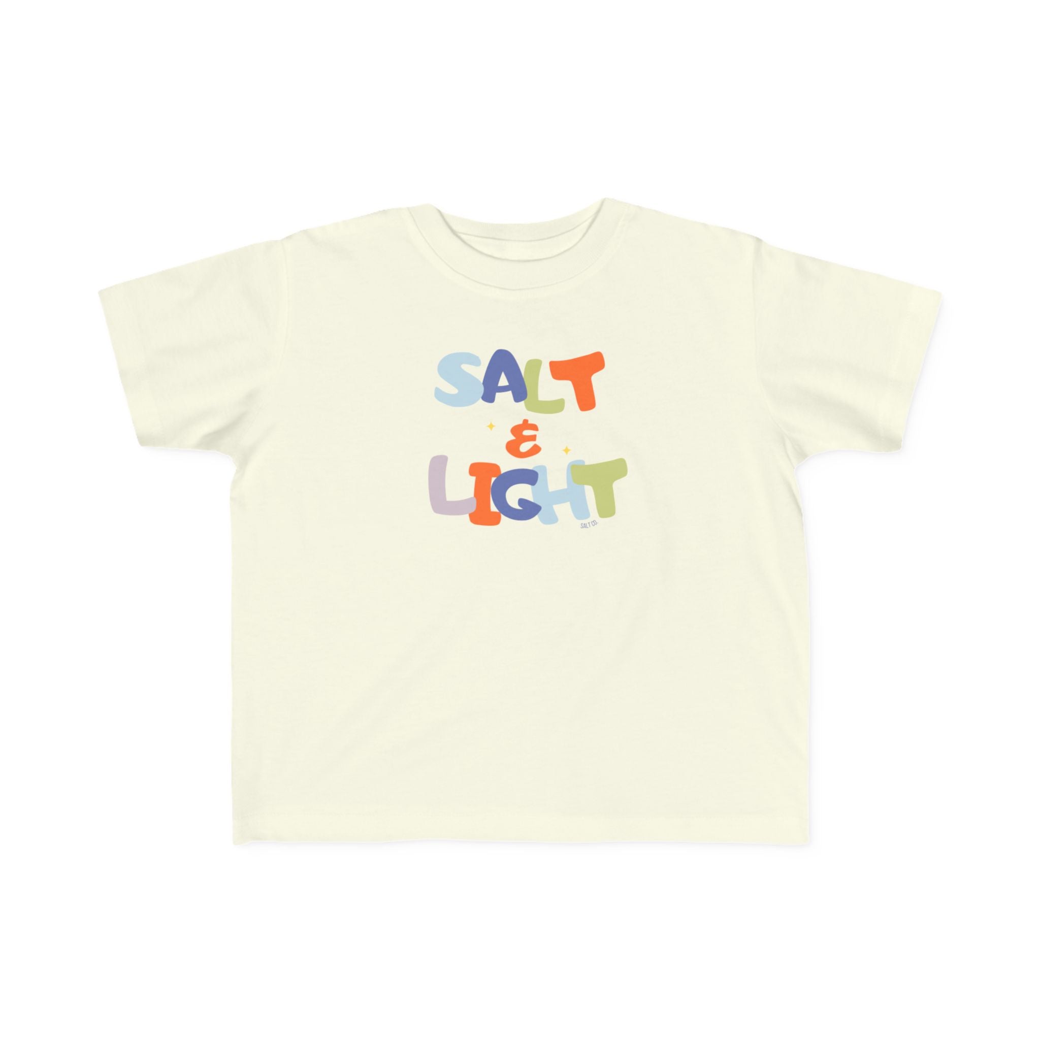 Salt & Light Toddler Tee — Colorful Christian Kids T‑Shirt