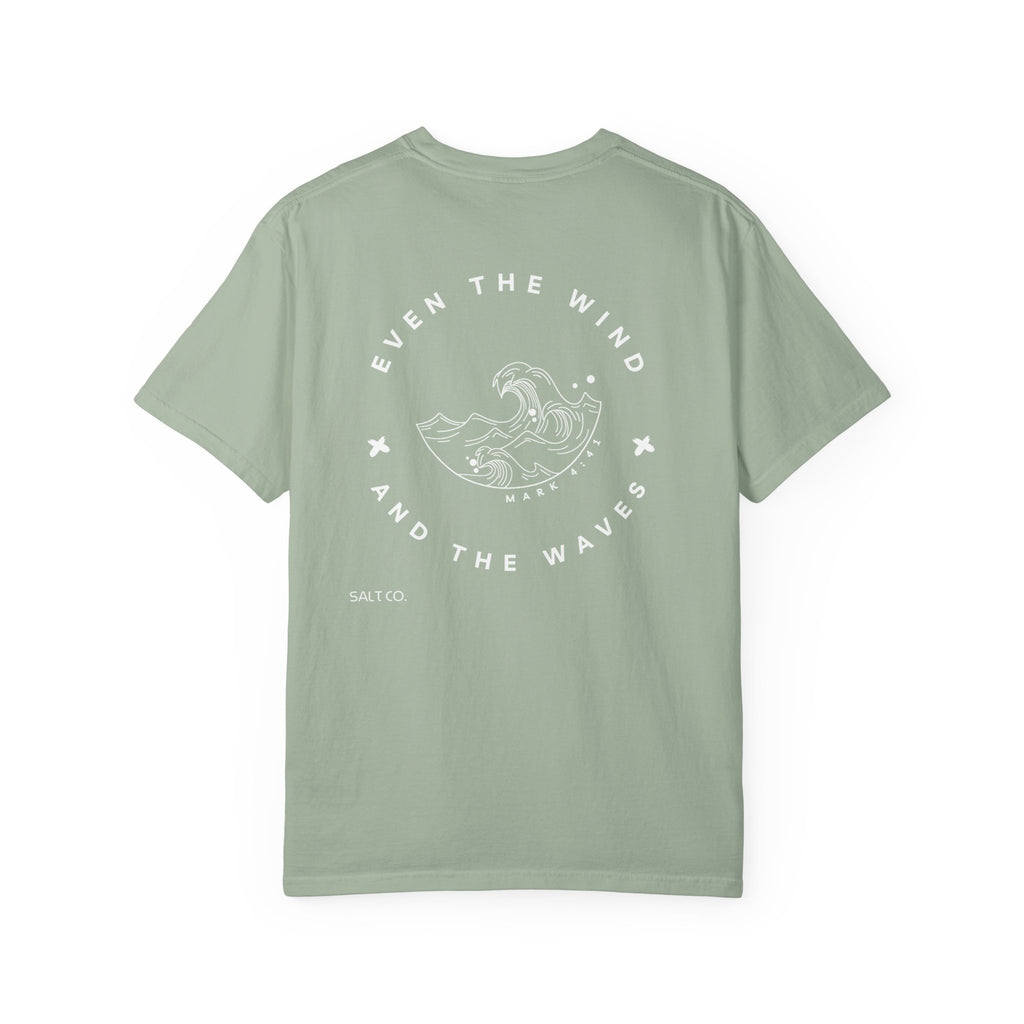 Salt Co. Wave Graphic T-Shirt — "Even the Wind and the Waves" Coastal Tee