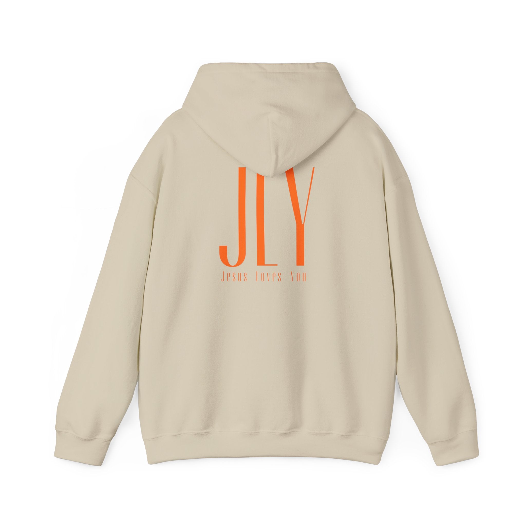 "JLY" Minimalist Hoodie — 'SMILO.' Front & JLY Back Graphic