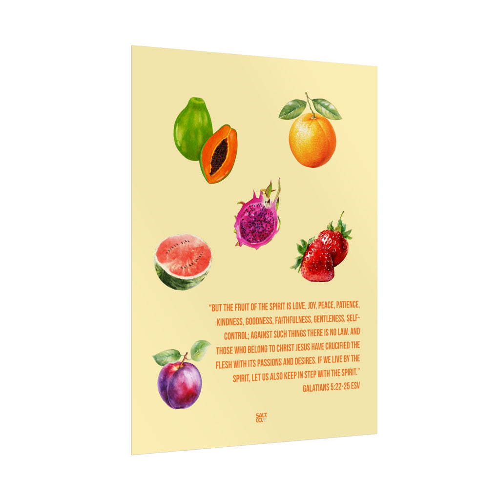 Fruit of the Spirit Poster — Galatians 5:22-23 Inspirational Wall Art