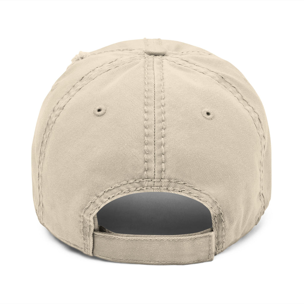 Distressed Embroidered Dad Hat — "SALT CO." Vintage Casual Cap