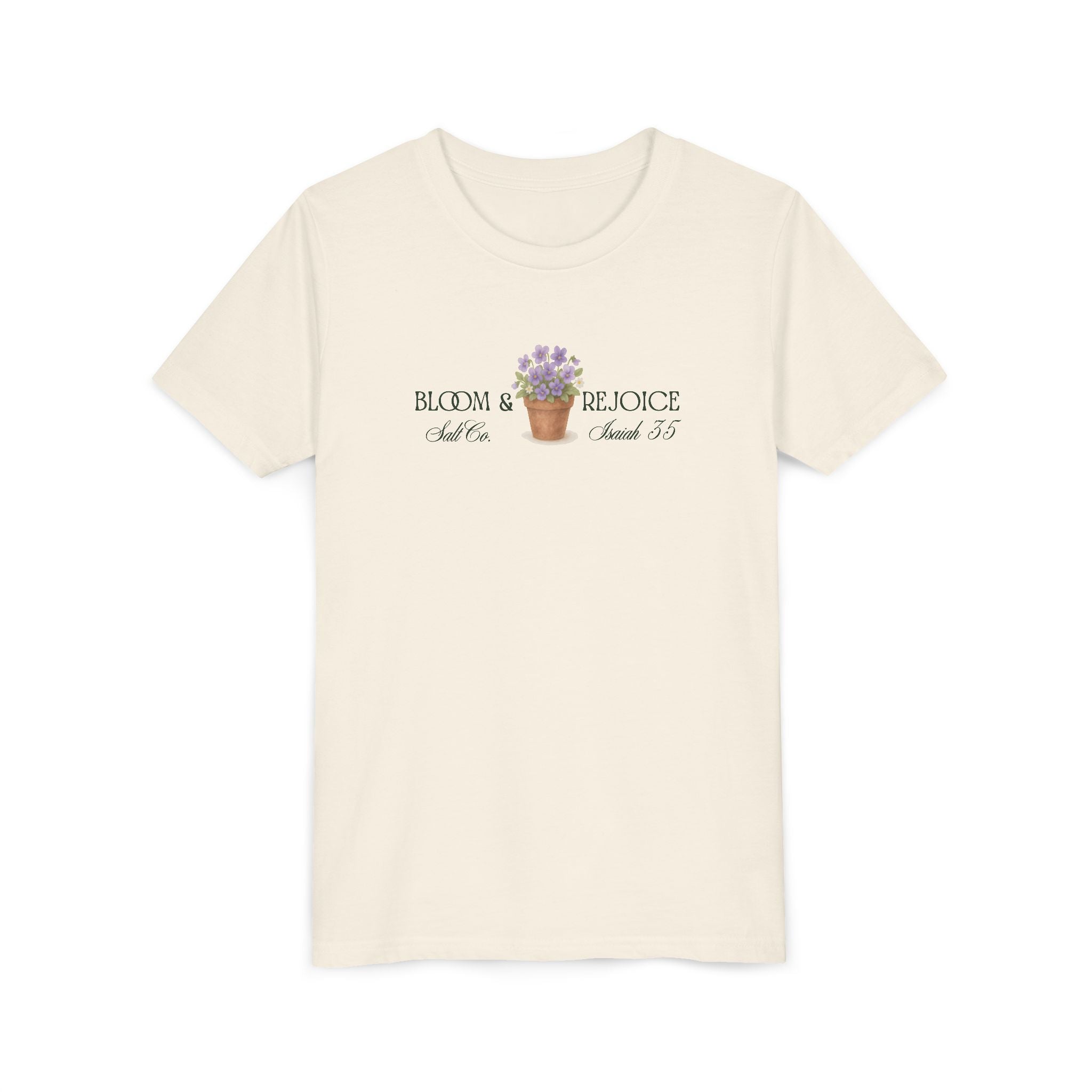 Girls Gardening Tee – 'Bloom & Grow' Floral Garden Tools Youth Shirt