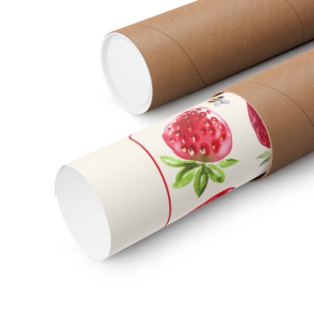 Strawberry Festival Poster — Matte Botanical Vertical Print