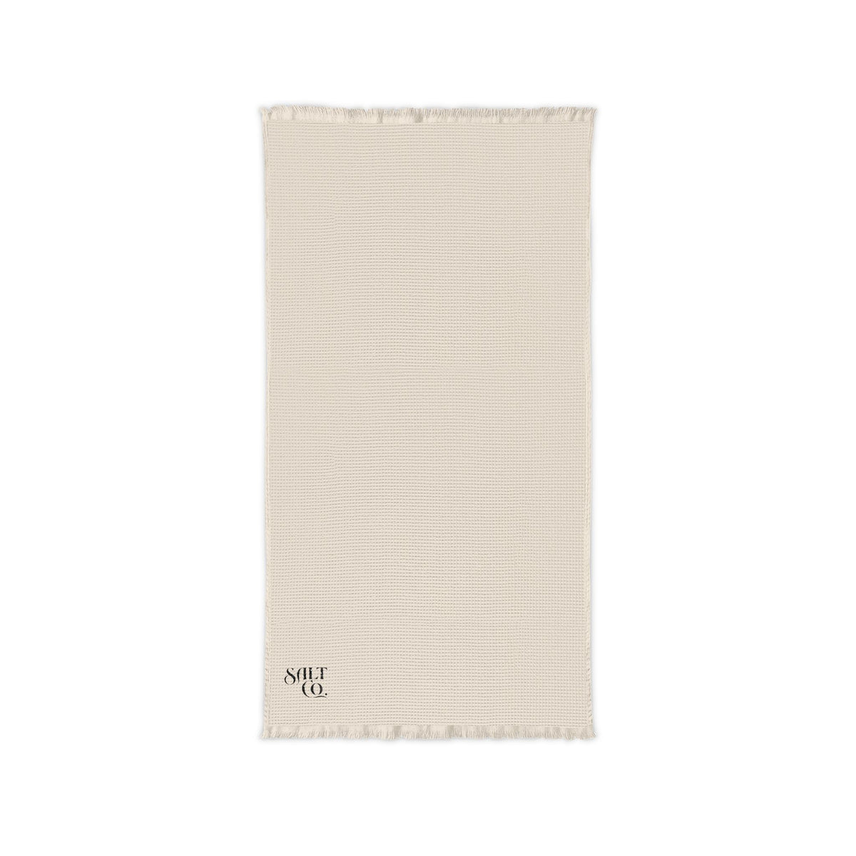 Cotton Waffle Embroidered Throw