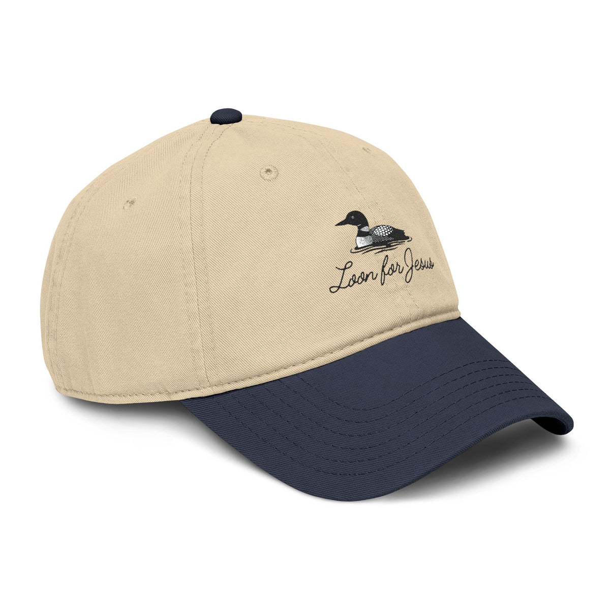"Loon for Jesus" Embroidered Cap