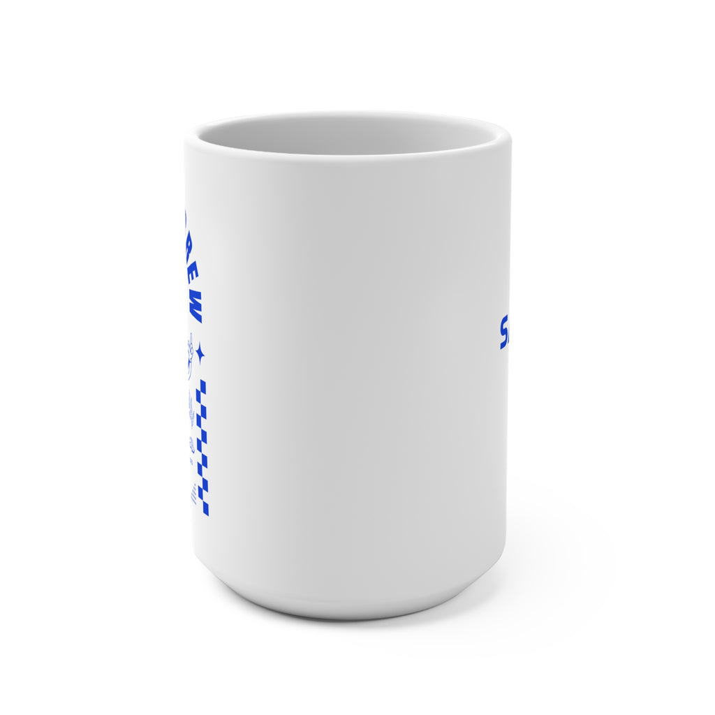 Salt Co. 15oz Ceramic Mug — Retro Blue Logo Coffee Cup