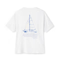 Salt Co. Graphic Tee — Nautical Sailboat Oversized Boxy T-Shirt