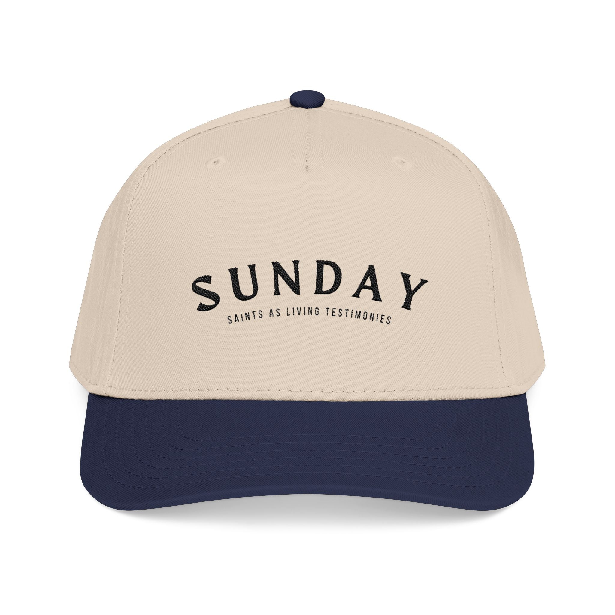 Sunday Embroidered Baseball Cap - Casual Weekend Hat