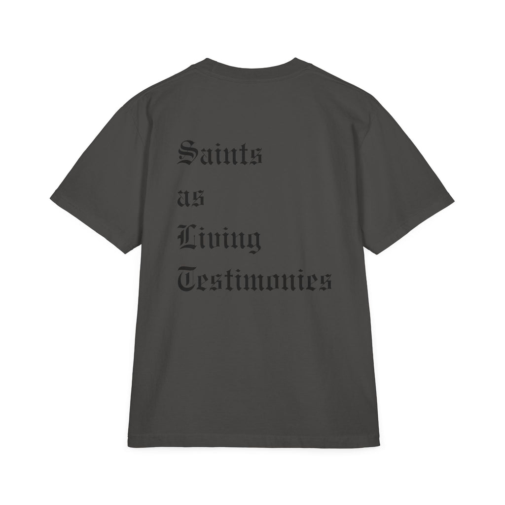 'JC'  — "Saints as Living Testimonies" Drop-Shoulder T-Shirt