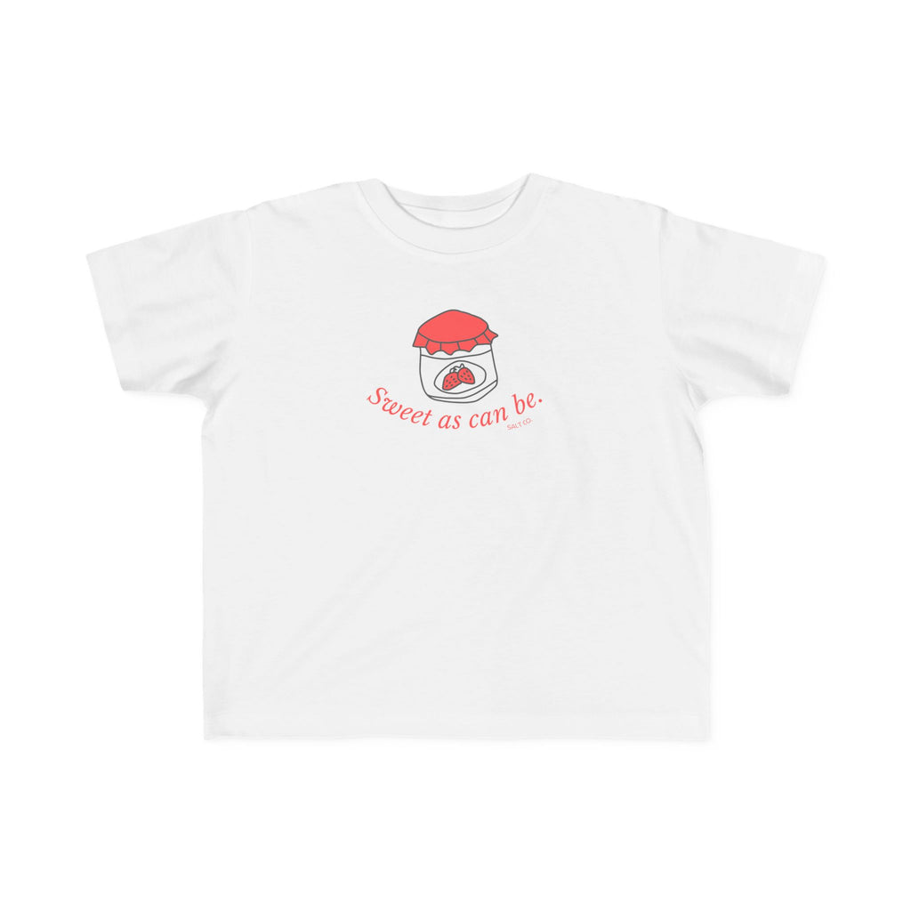 Toddler Tee – 'Sweet as can be' Strawberry Jam Graphic