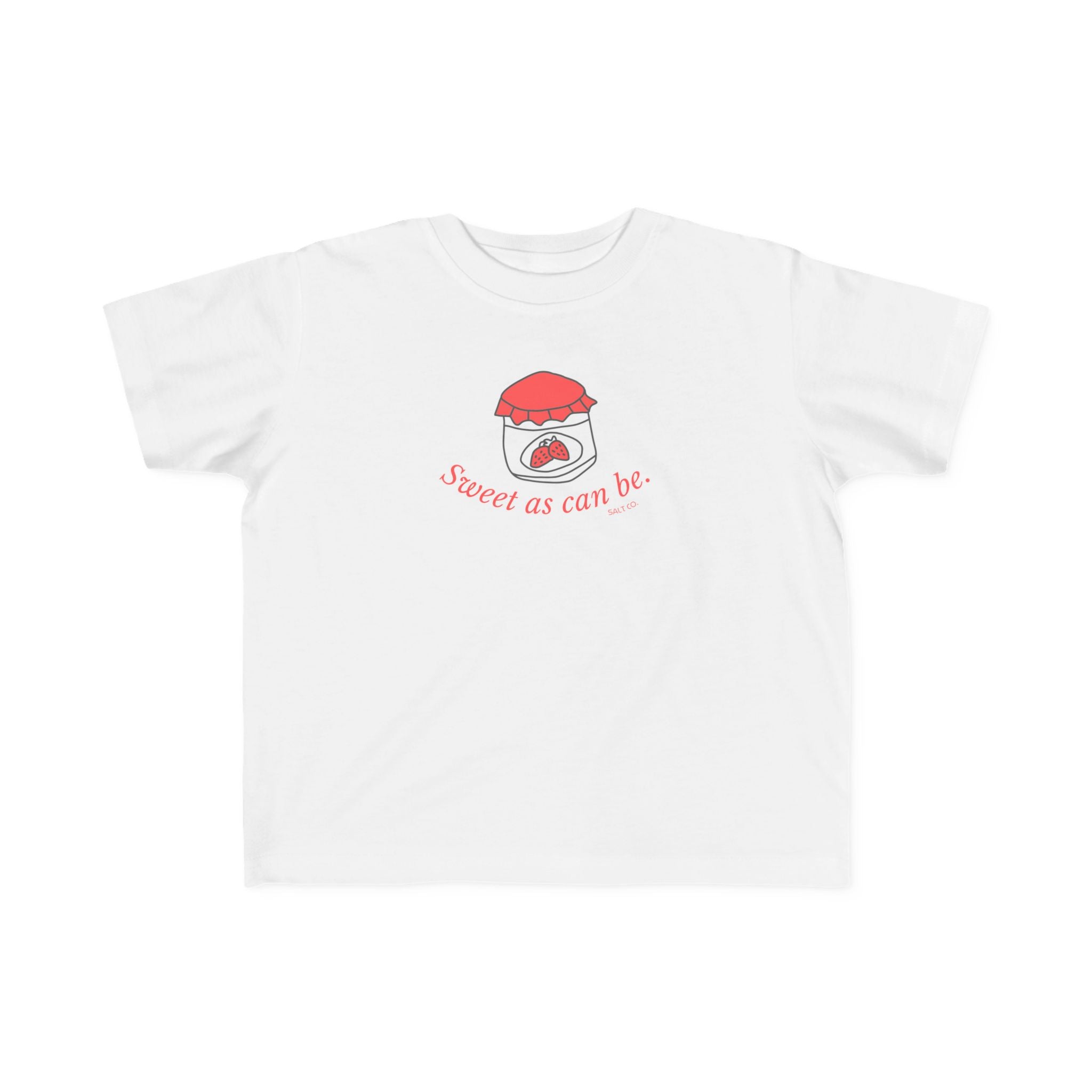 Toddler Tee – 'Sweet as can be' Strawberry Jam Graphic