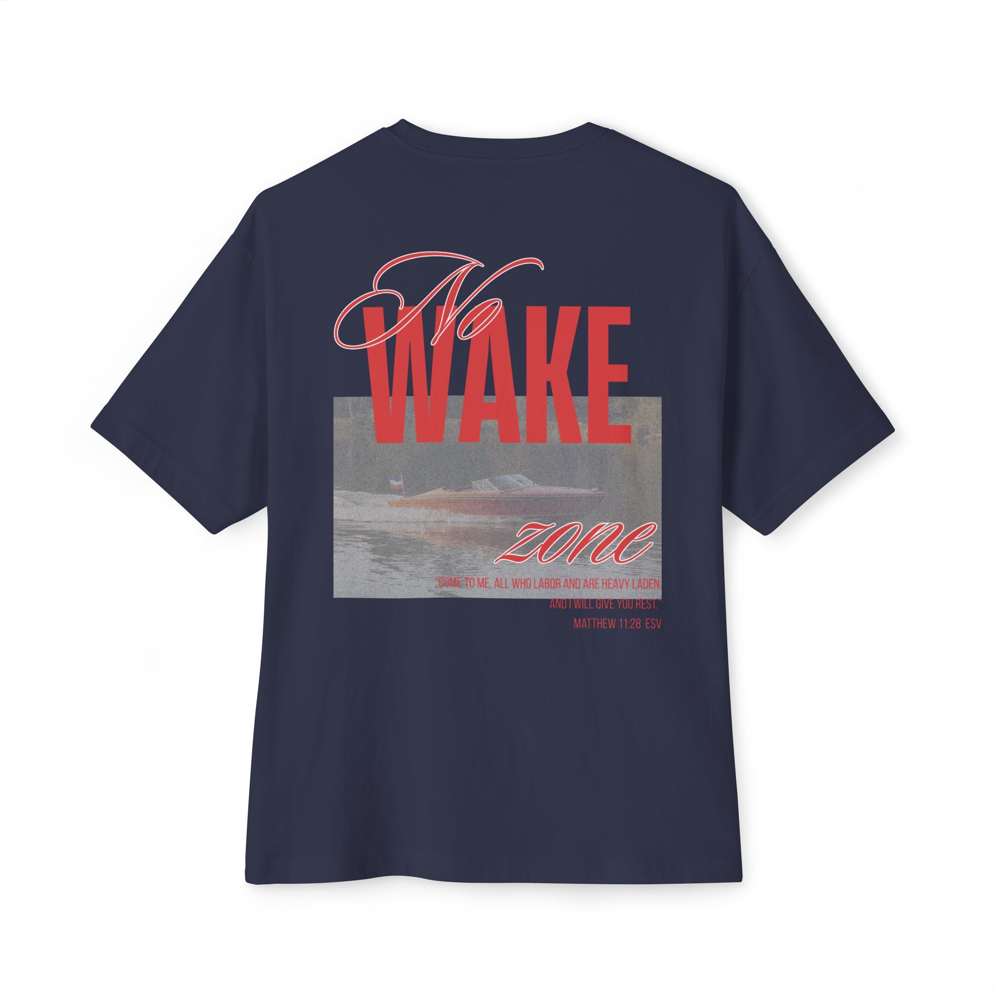 Wake Zone Boxy Tee — Vintage Surf Graphic Oversized T-Shirt