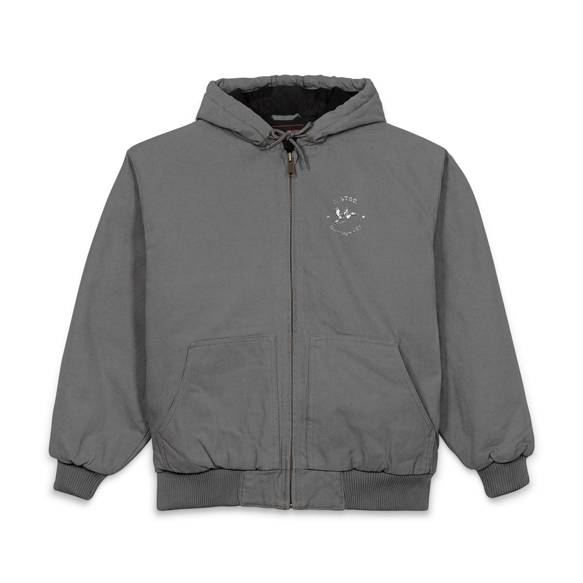 CornerStone® Men's Duck Cloth Hooded Work Jacket (Embroidery)