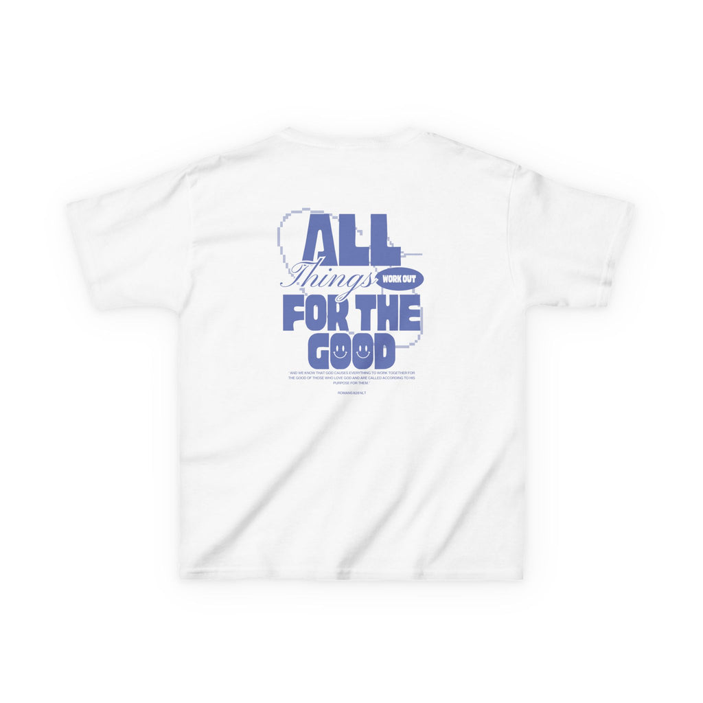Kids T‑Shirt — "Salt Co." Front with “All Things Work For The Good” Back Graphic