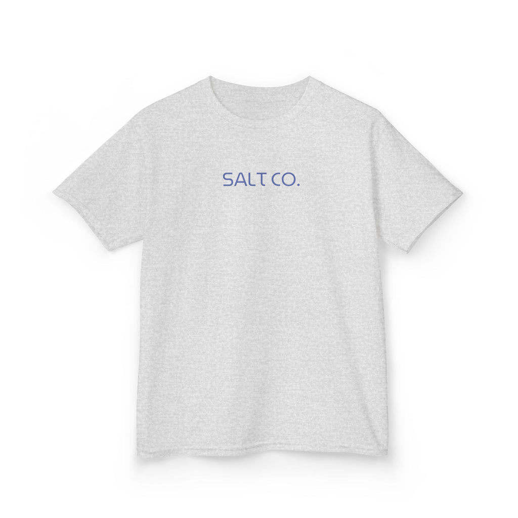 Kids T-Shirt — Salt Co. Surf Logo Tee with 'Even the Wind and the Waves' Back Graphic