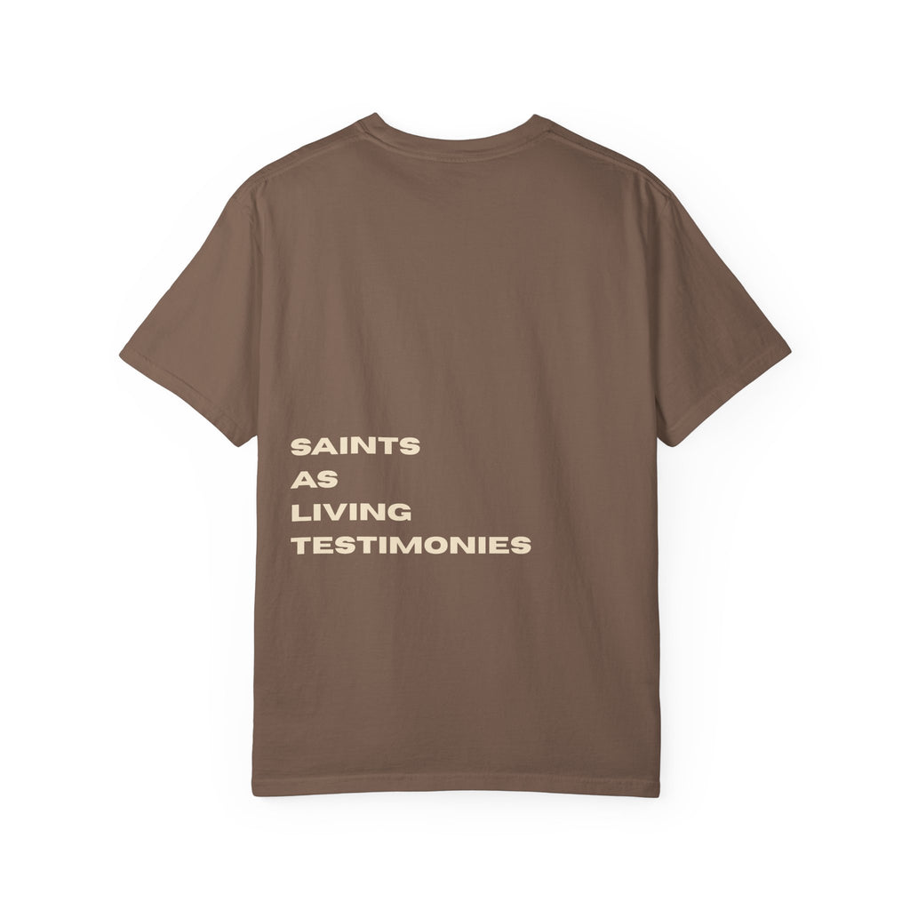 Salt Co. Tee — "Saints as Living Testimonies" Graphic T-Shirt