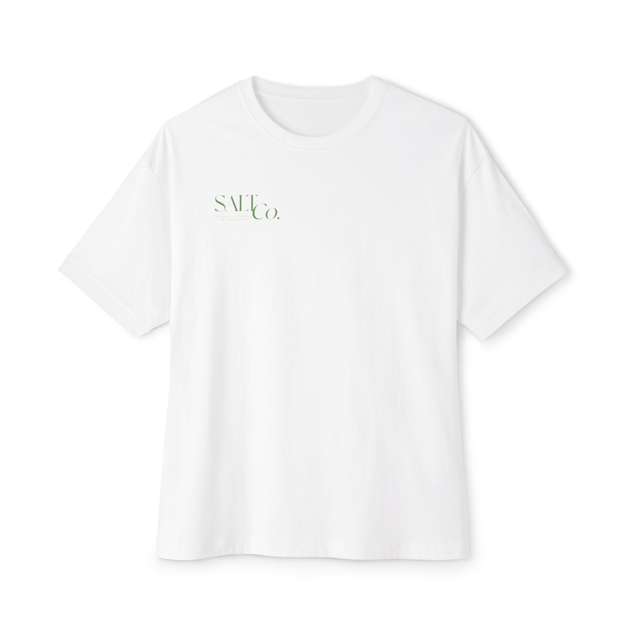 Morning Essentials Tee — Relaxed Boxy T‑Shirt with Coffee, Book & Plant Print