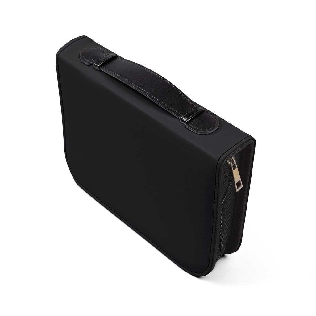 Bible Cover — "All Hail King Jesus" Zippered Bible Case, Christian Worship Gift