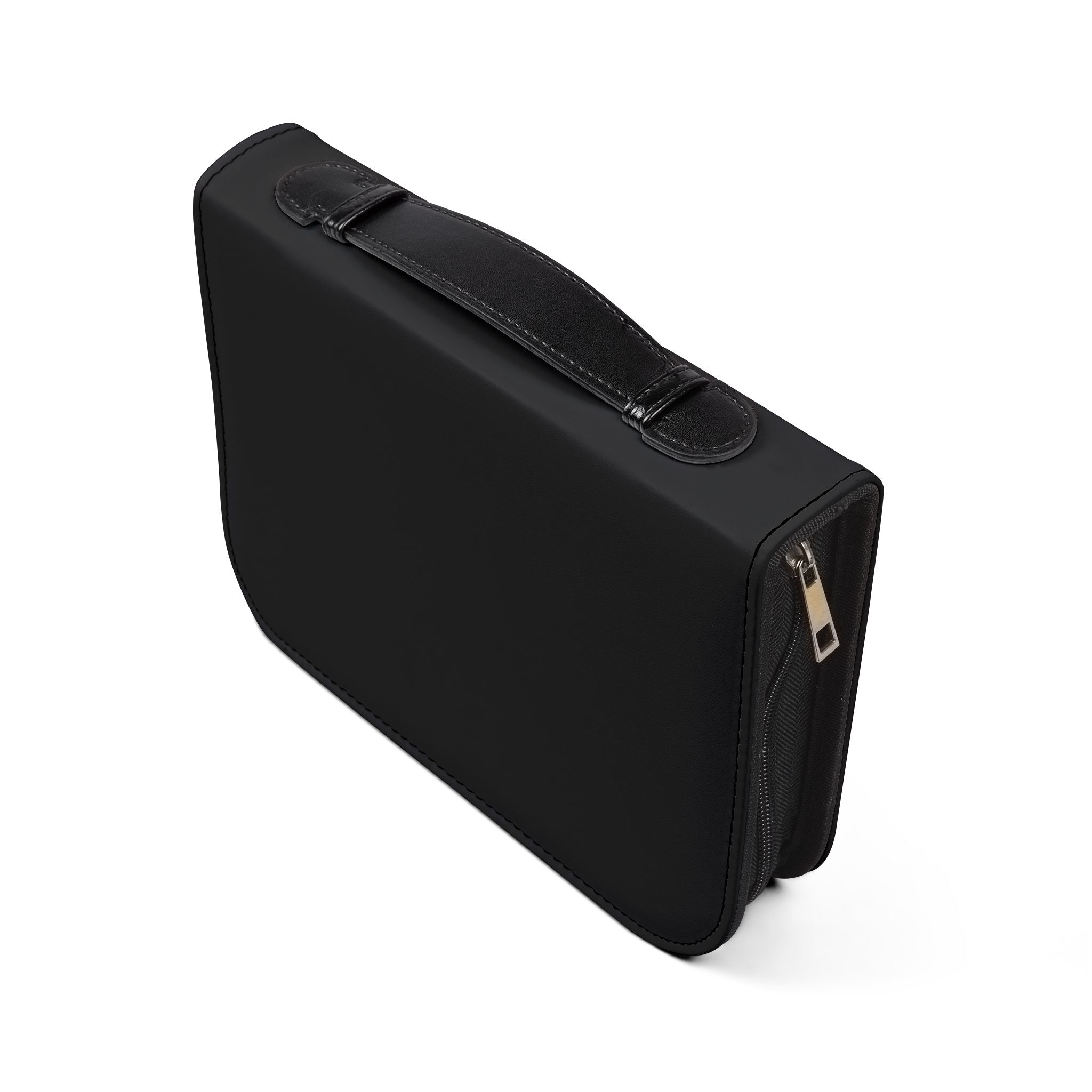 Bible Cover — "All Hail King Jesus" Zippered Bible Case, Christian Worship Gift