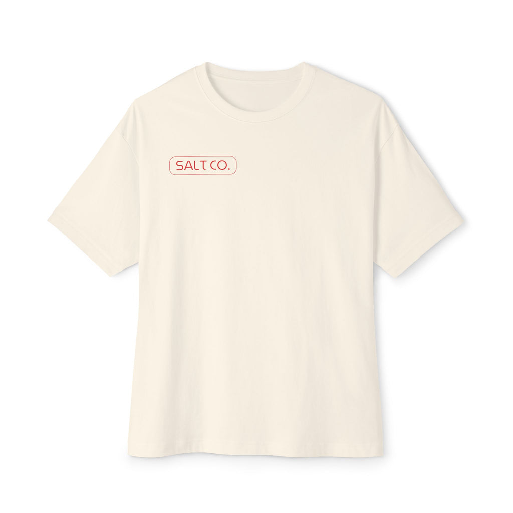 Strawberry Botanical Tee — Oversized Boxy T‑Shirt with Vintage Fruit Print