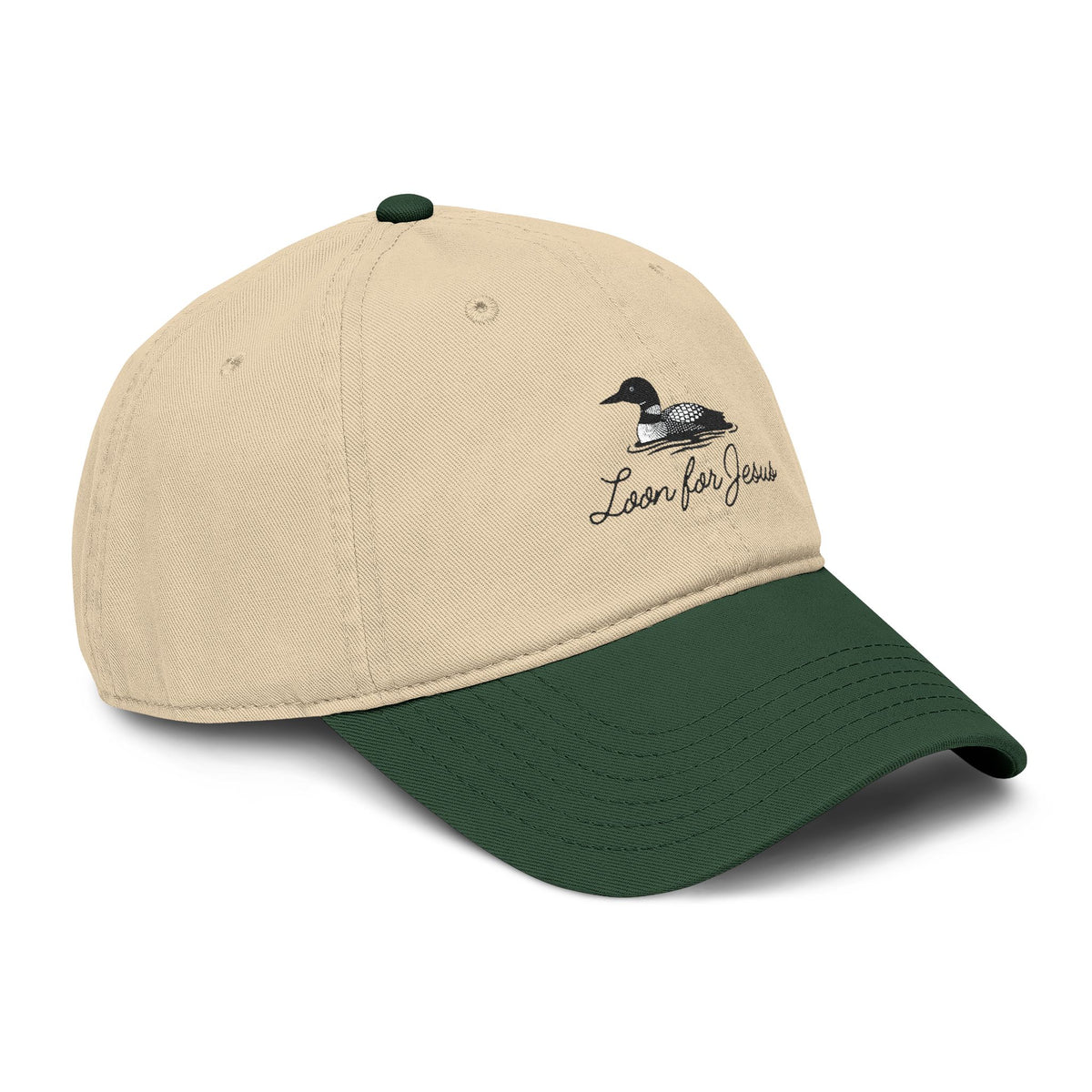 "Loon for Jesus" Embroidered Cap