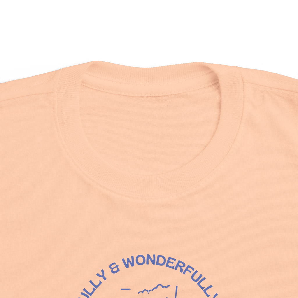 Toddler Tee — "Fearfully & Wonderfully Made" Mountain Graphic