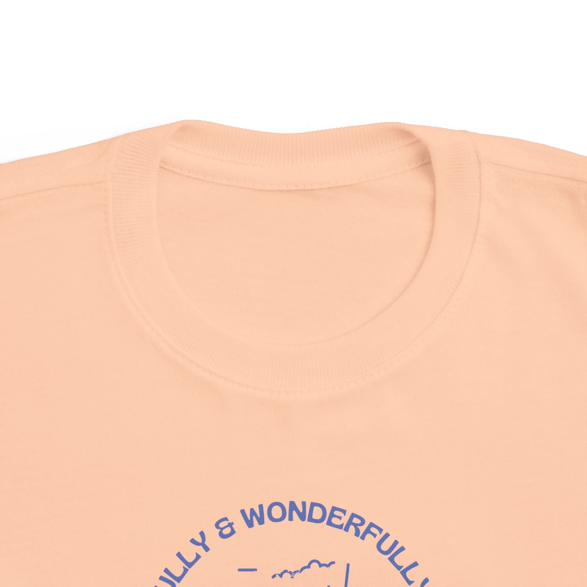 Toddler Tee — "Fearfully & Wonderfully Made" Mountain Graphic