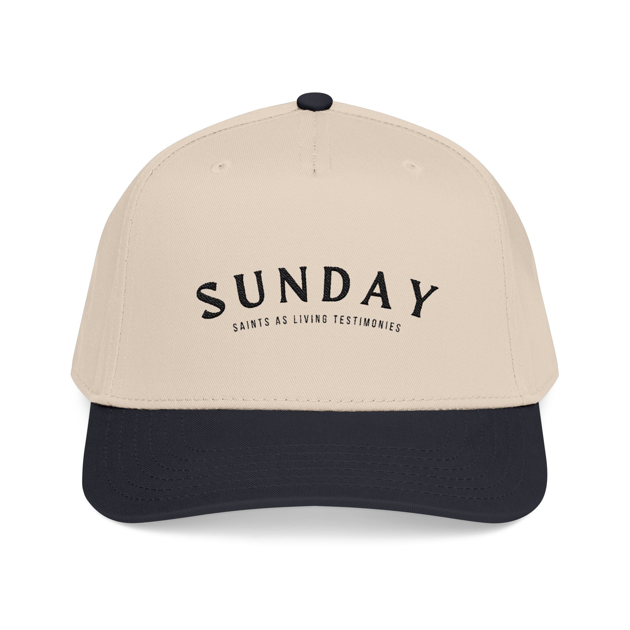 Sunday Embroidered Baseball Cap - Casual Weekend Hat