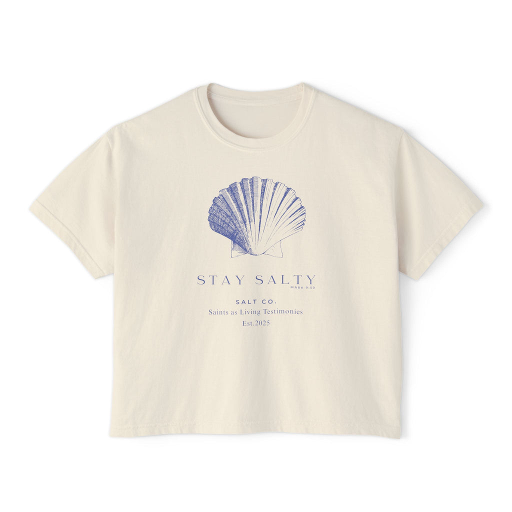 Stay Salty Seashell Women's Boxy Tee