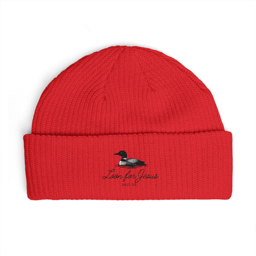 "Loon for Jesus" Cuff Beanie