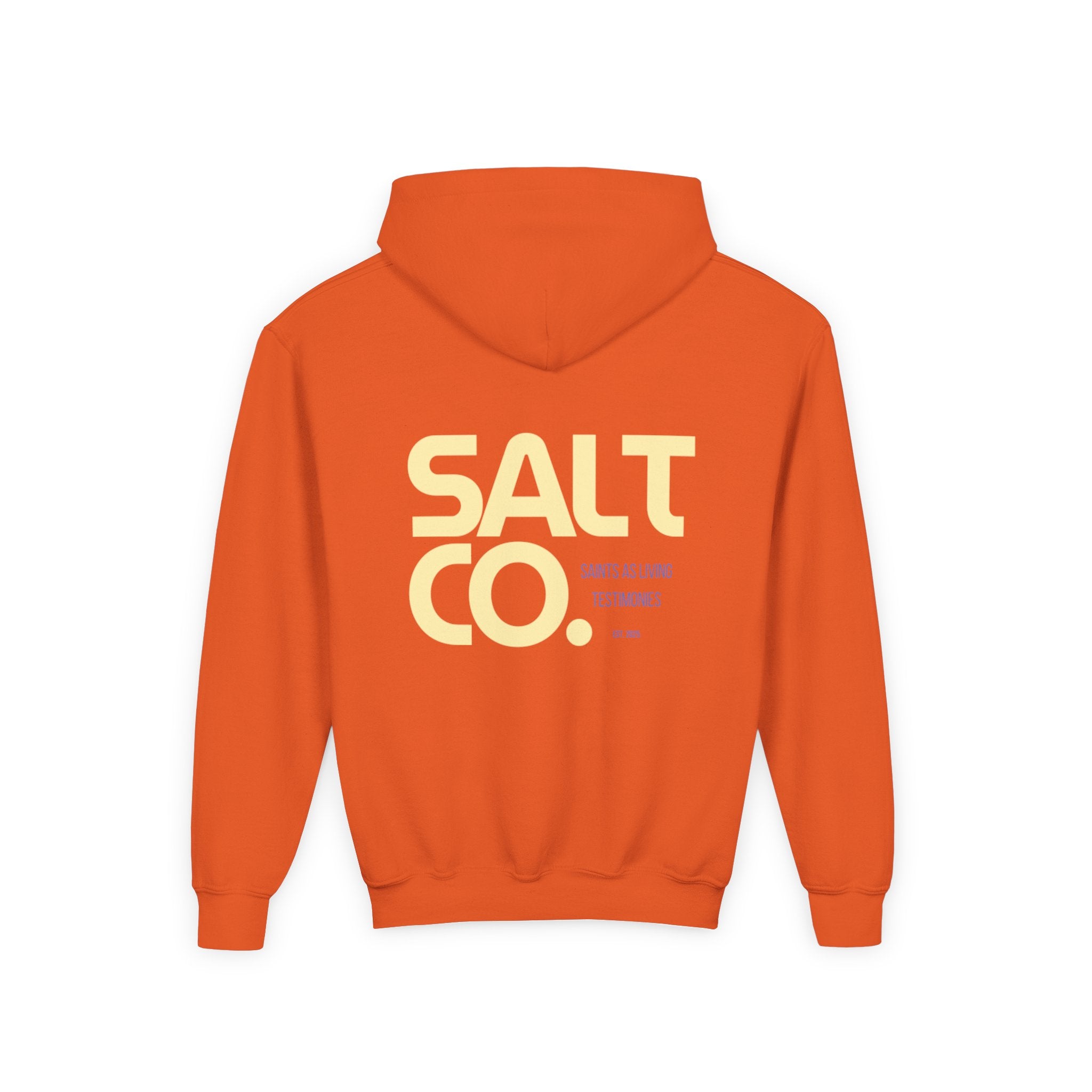 Youth Hoodie — 'SALT CO.' Minimal Logo Pullover