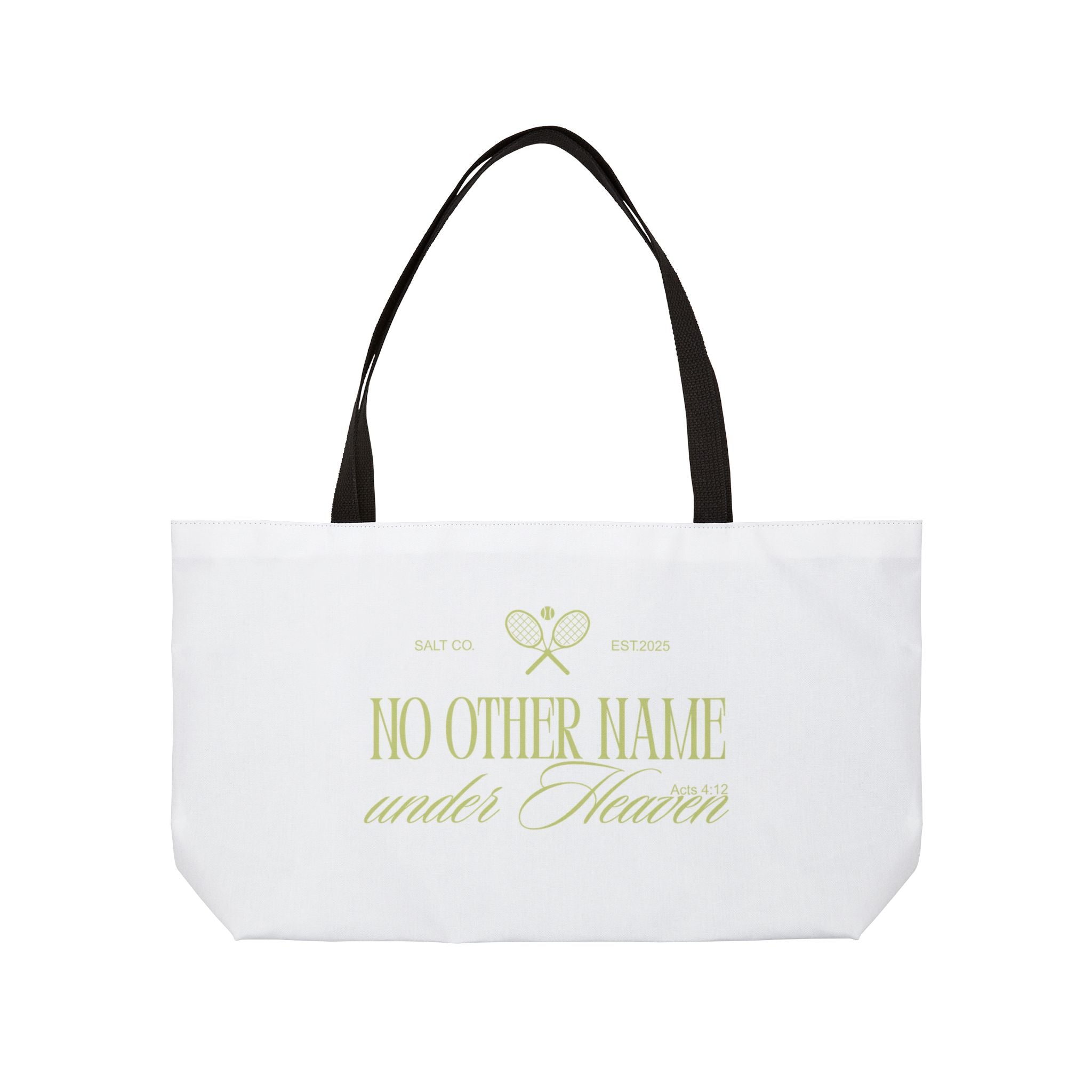 Tennis Tote Bag — 'No Other Name Under Heaven'