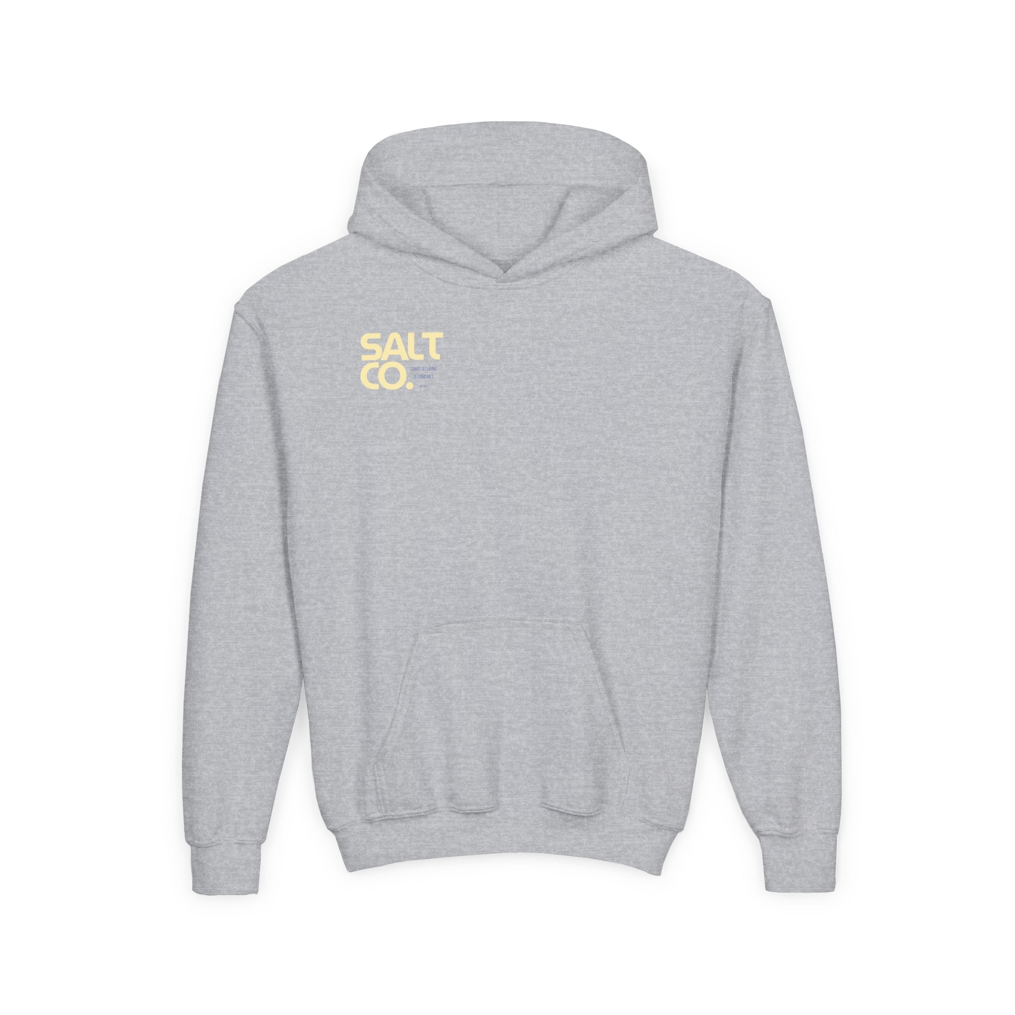 Youth Hoodie — 'SALT CO.' Minimal Logo Pullover
