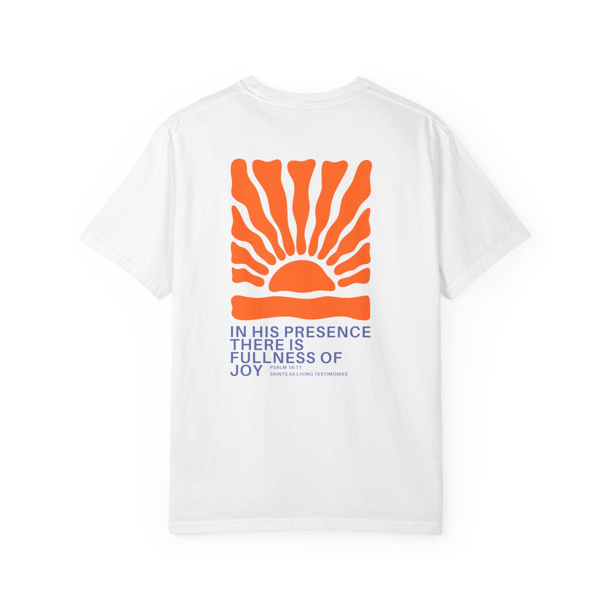 T-Shirt — “In His Presence There Is Fullness of Joy” Sunrise Graphic