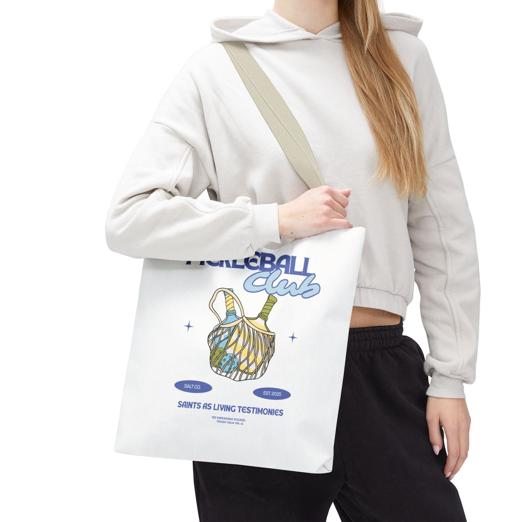 Pickleball Club Tote Bag – Retro Paddle & Ball Design