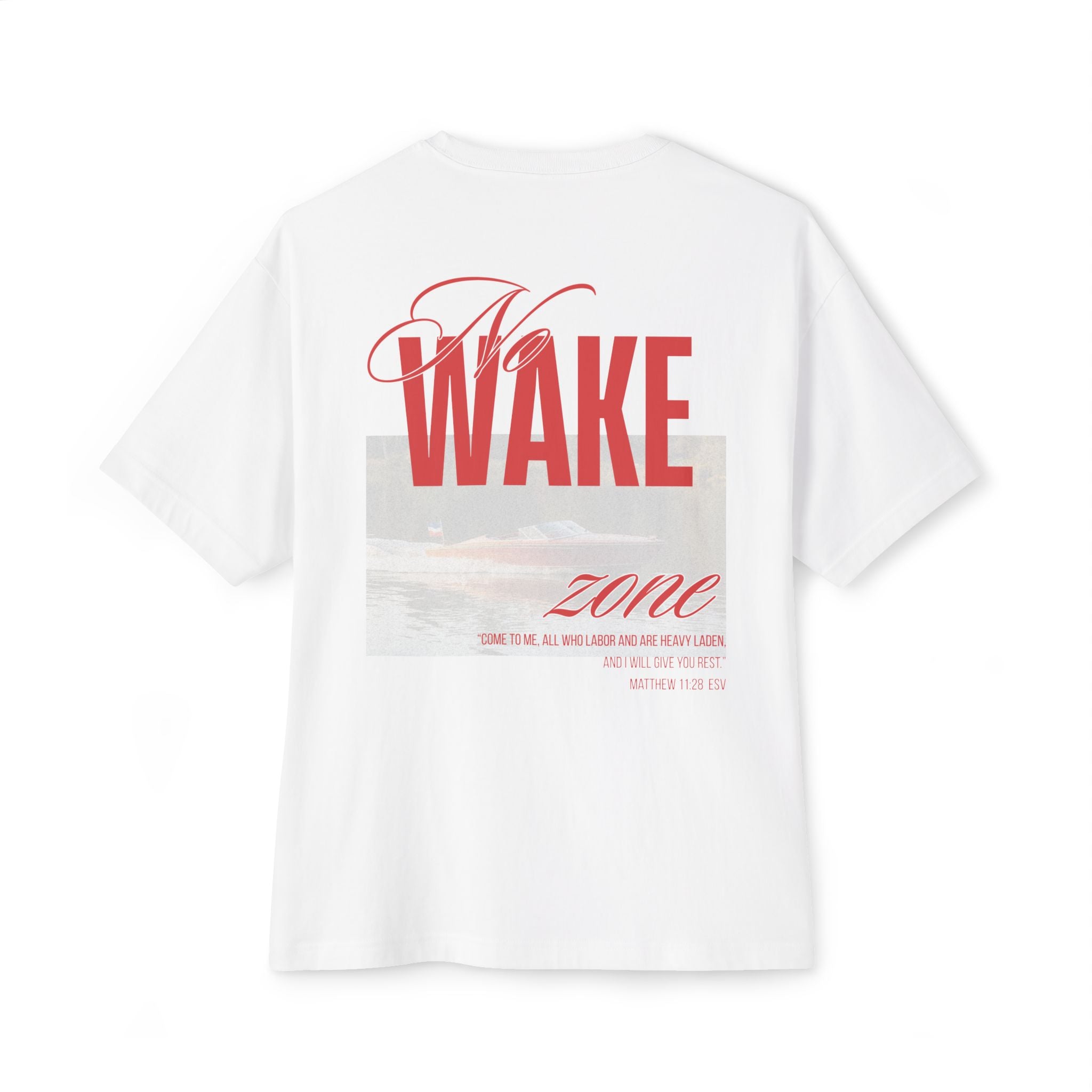 Wake Zone Boxy Tee — Vintage Surf Graphic Oversized T-Shirt