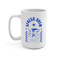 Salt Co. 15oz Ceramic Mug — Retro Blue Logo Coffee Cup