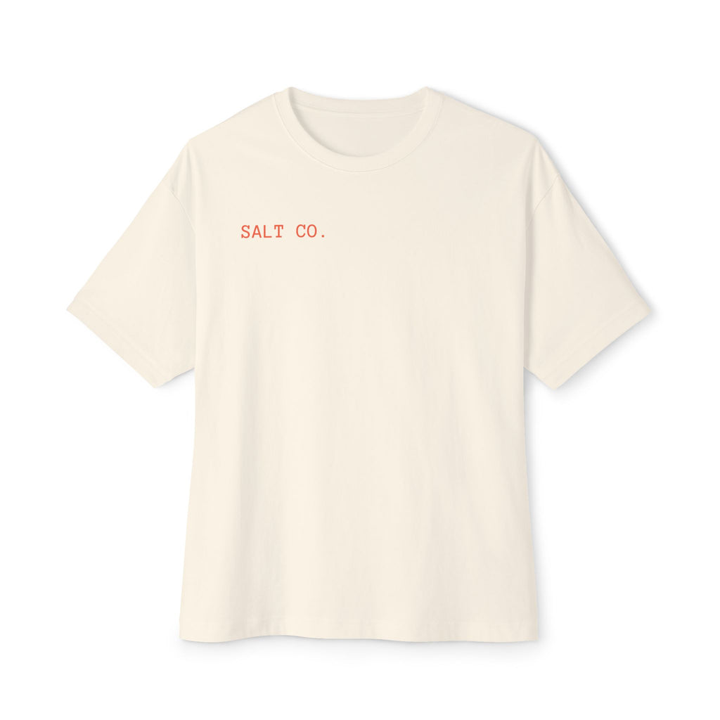 Boxy Tee — 'Happy Sabbath' Minimal Graphic Tee (Checkerboard Back Art)