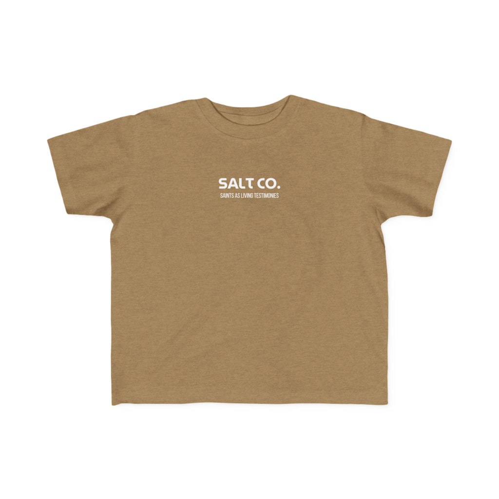 Toddler Tee — 'Salt Co.' Front & 'Jesus Loves You' Smiley Back
