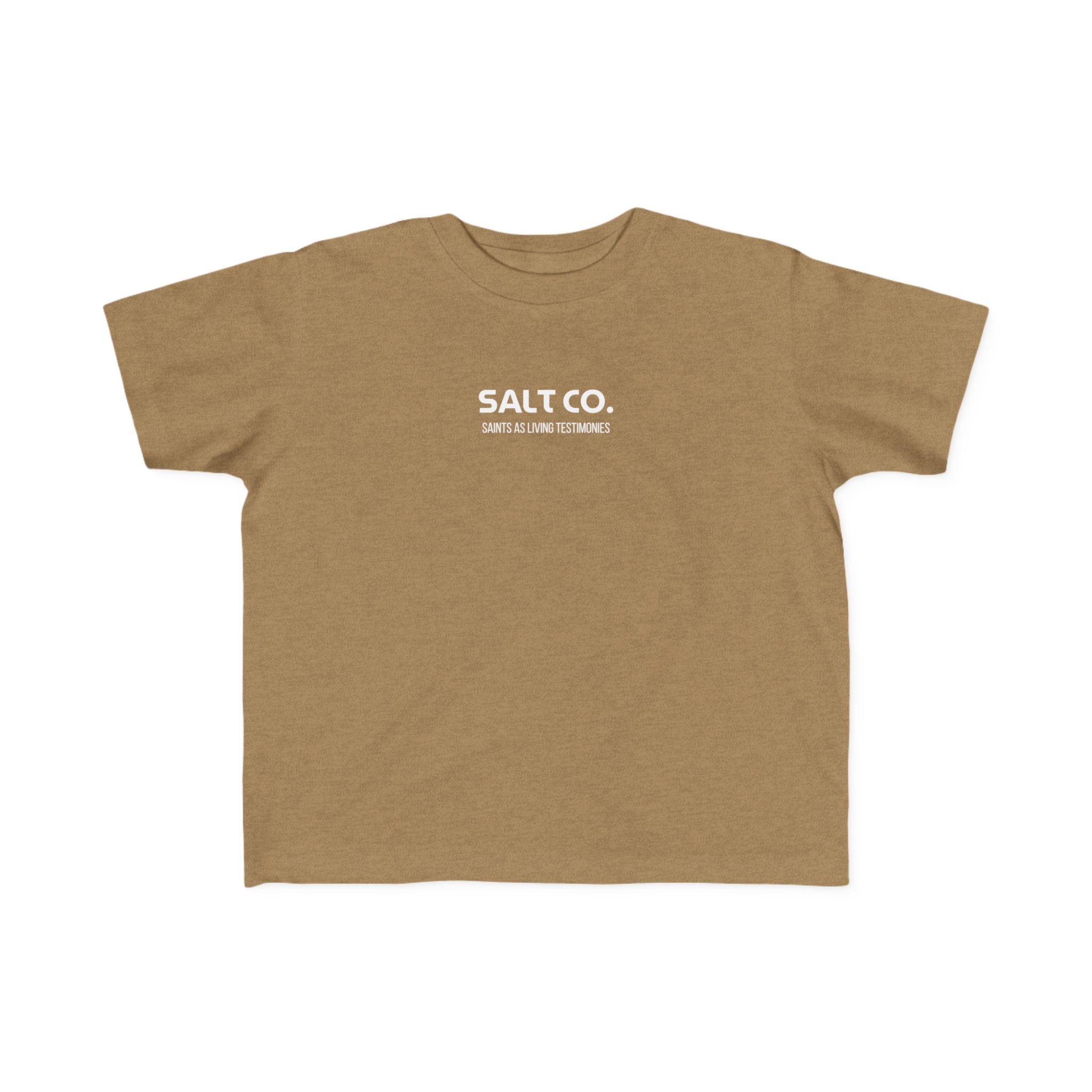 Toddler Tee — 'Salt Co.' Front & 'Jesus Loves You' Smiley Back