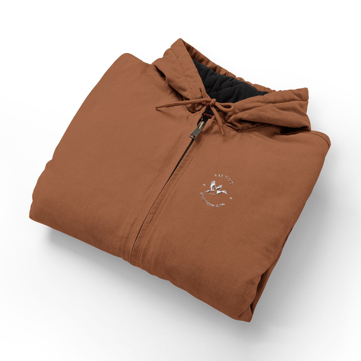 CornerStone® Men's Duck Cloth Hooded Work Jacket (Embroidery)