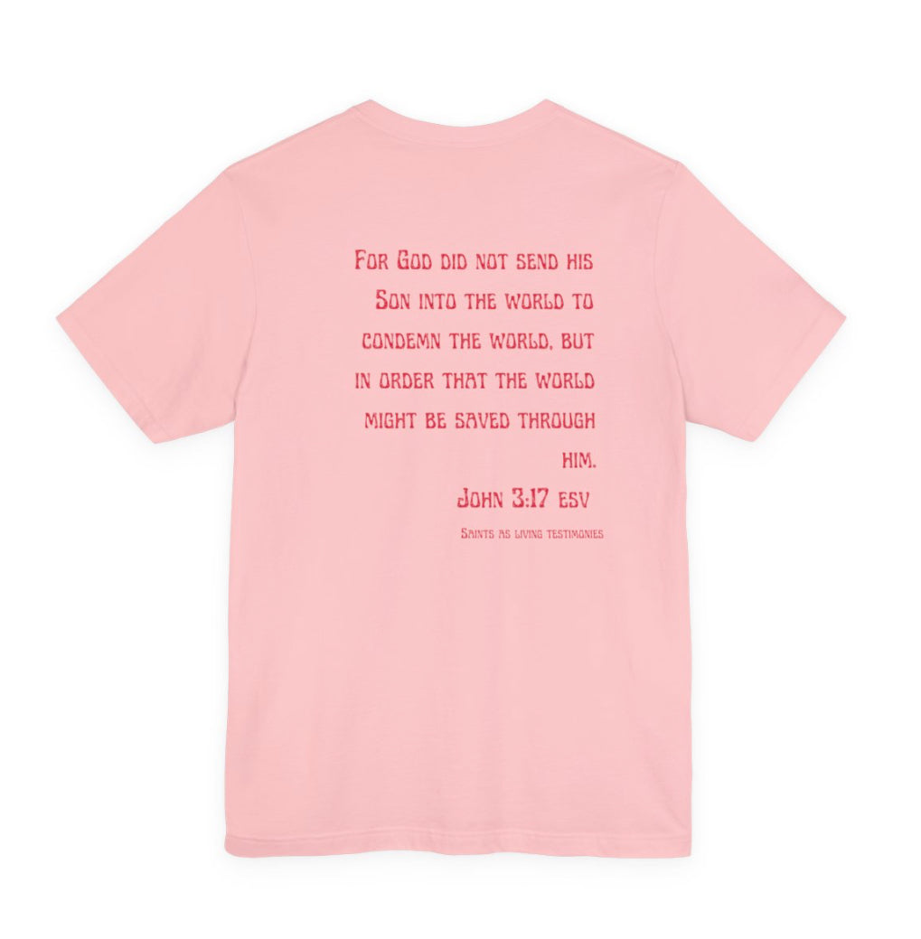 Hibiscus Tee — John 3:17 T‑Shirt