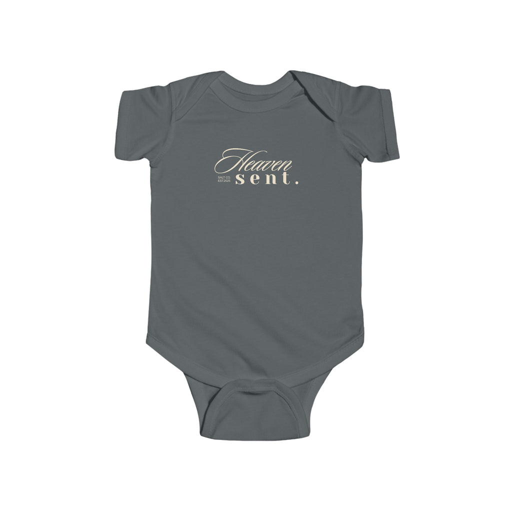 Infant Bodysuit — "Heaven Sent" Script Baby Onesie