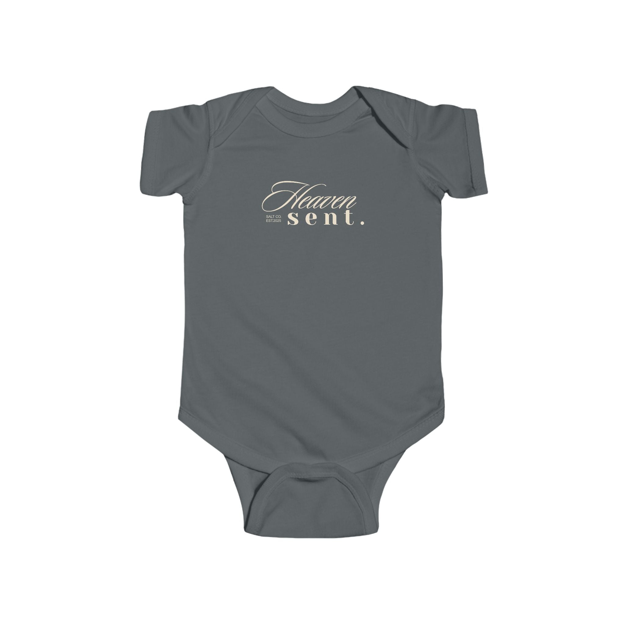 Infant Bodysuit — "Heaven Sent" Script Baby Onesie