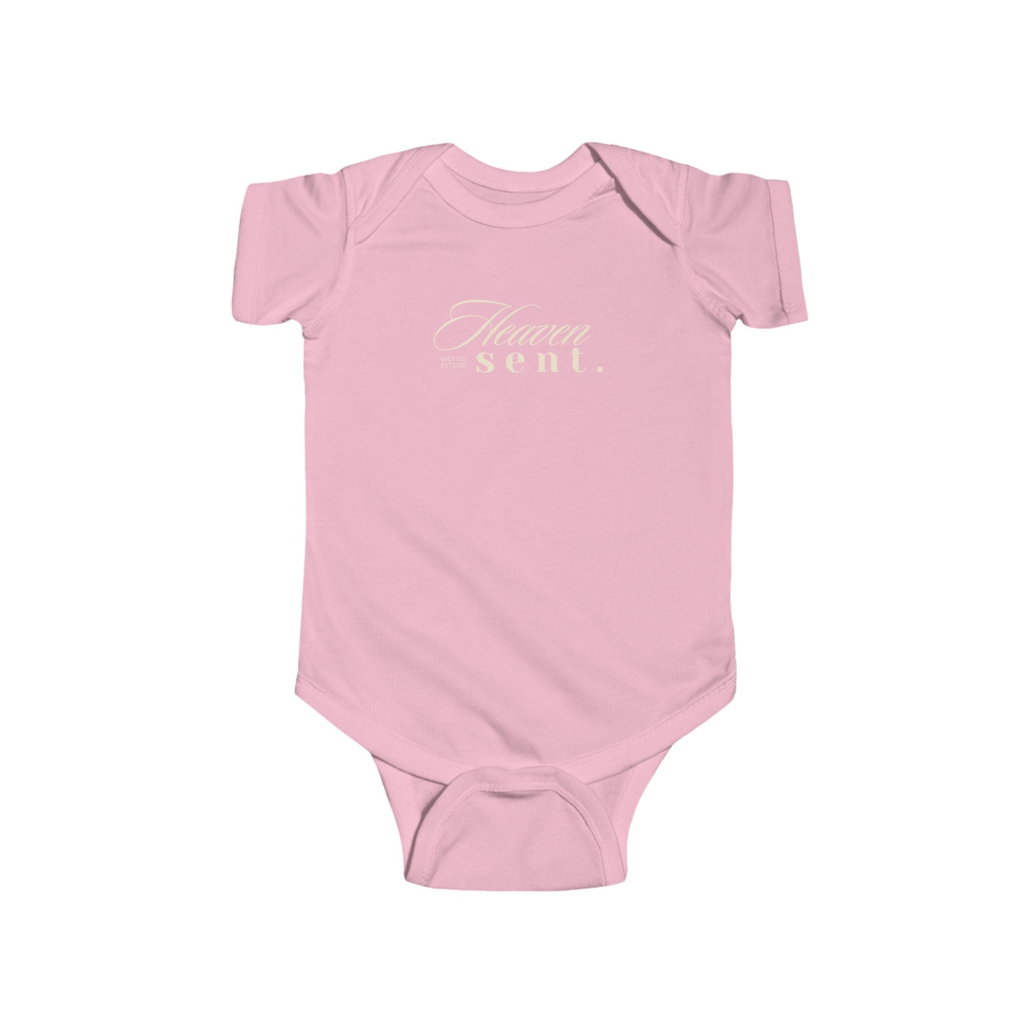 Infant Bodysuit — "Heaven Sent" Script Baby Onesie