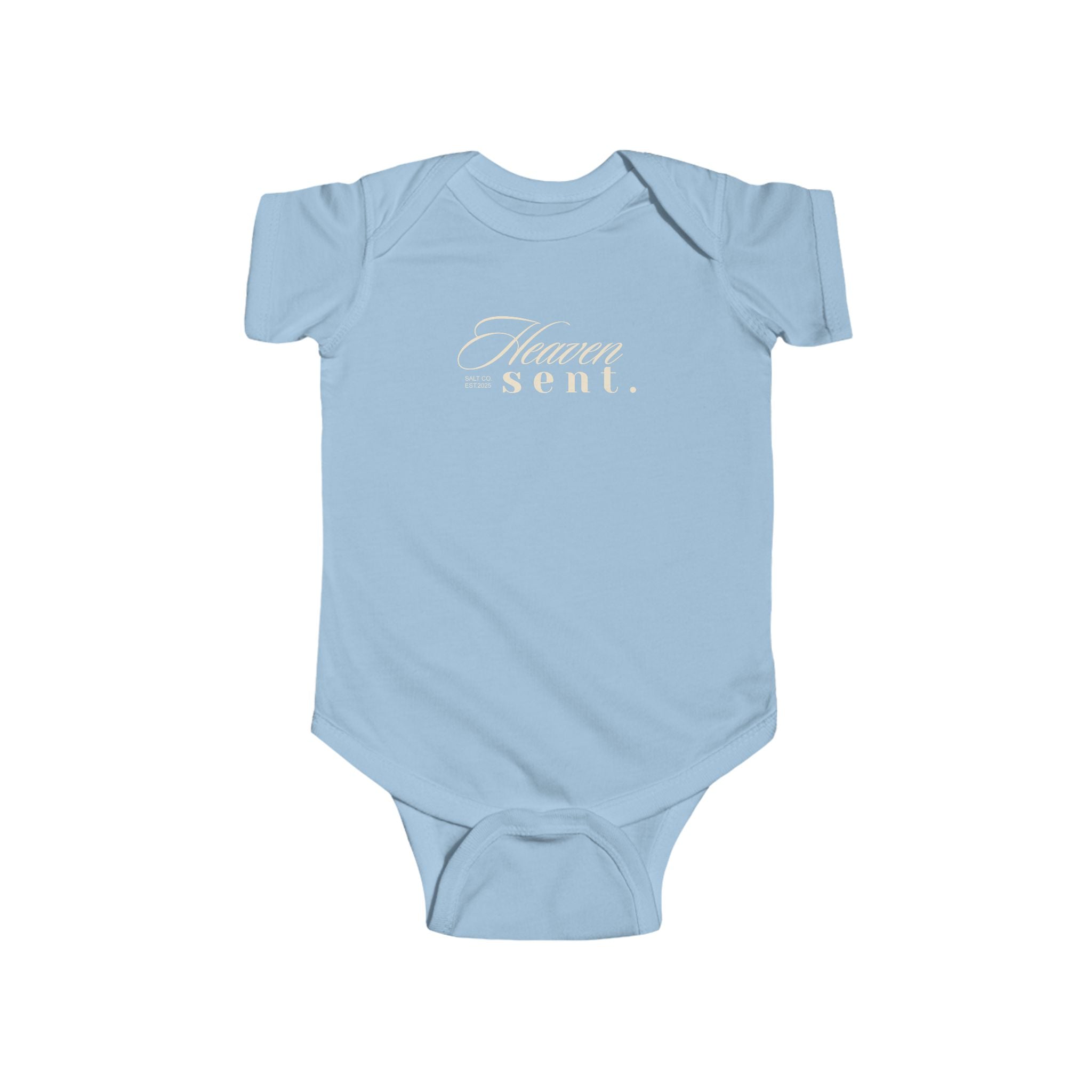 Infant Bodysuit — "Heaven Sent" Script Baby Onesie